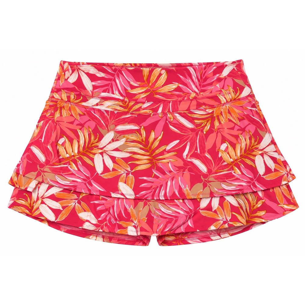 Tommy Bahama Everyday Active Skort Pink Tropical Floral Ruffle Hem UPF 50 Medium